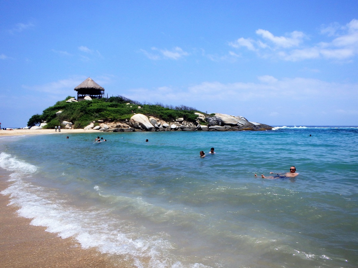 Enjoying a refreshing swim along the shores of El Cabo