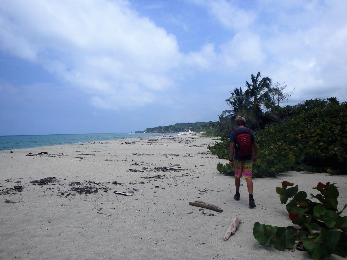 A secluded beach in Tayrona National Park