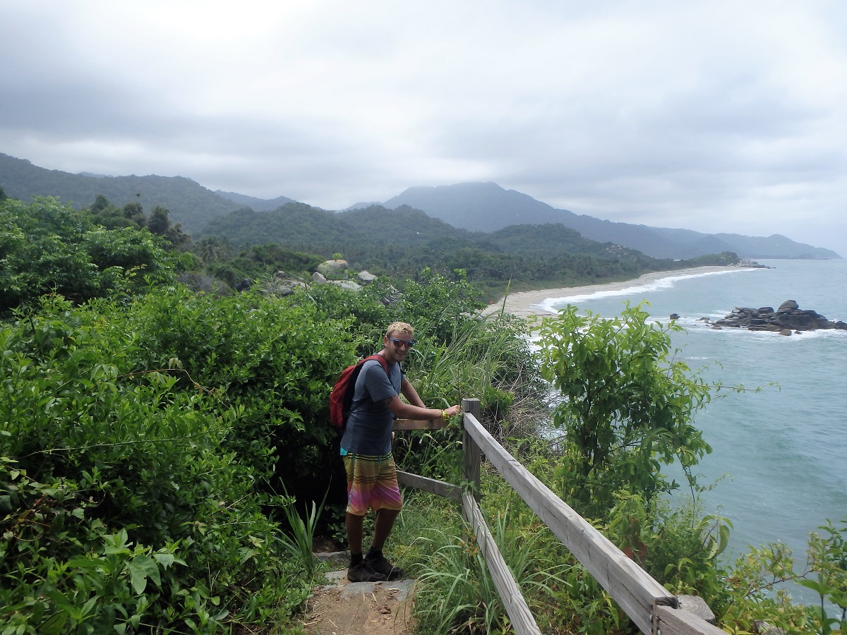 View over Tayrona National Park from the mirador