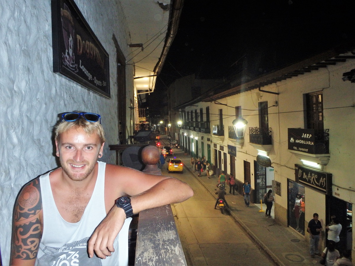 People-watching from one of the balconies at Doggy Style bar