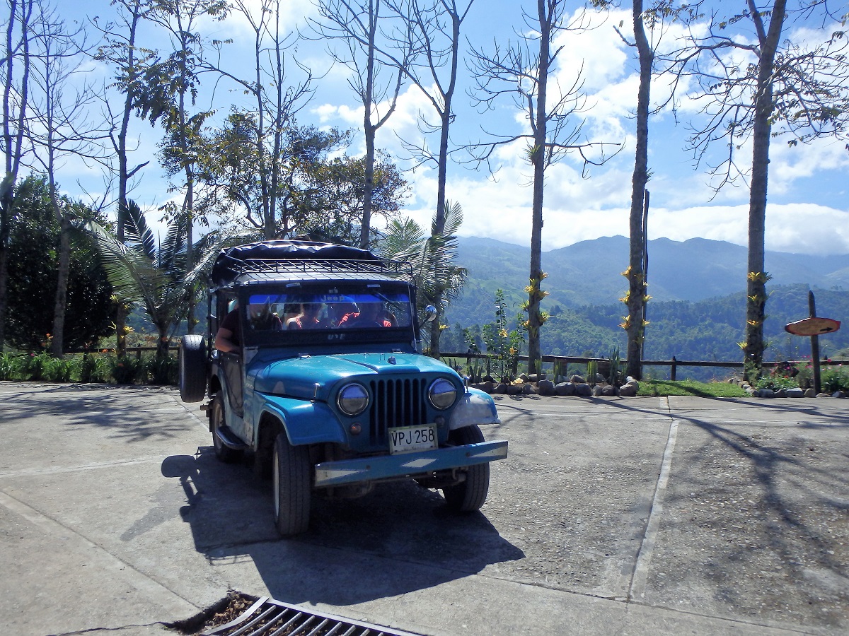 Our collectivo jeep that was rammed full with 8 of us