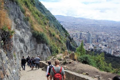 South America, Colombia, Bogota, Monserrat, walking, hiking, views