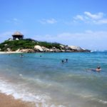 Enjoying a refreshing swim along the shores of El Cabo