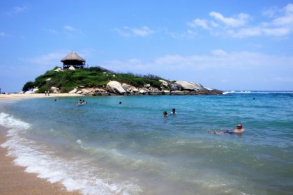 Enjoying a refreshing swim along the shores of El Cabo