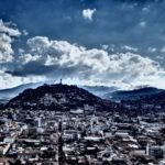 A view over part of northern Quito and the Virgin Mary statue