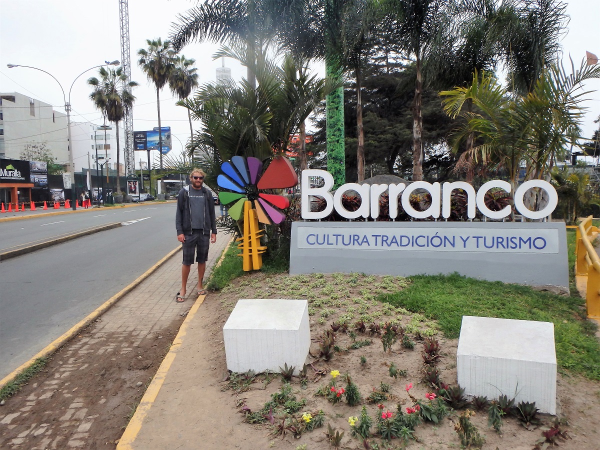 Entering Lima's Barranco district