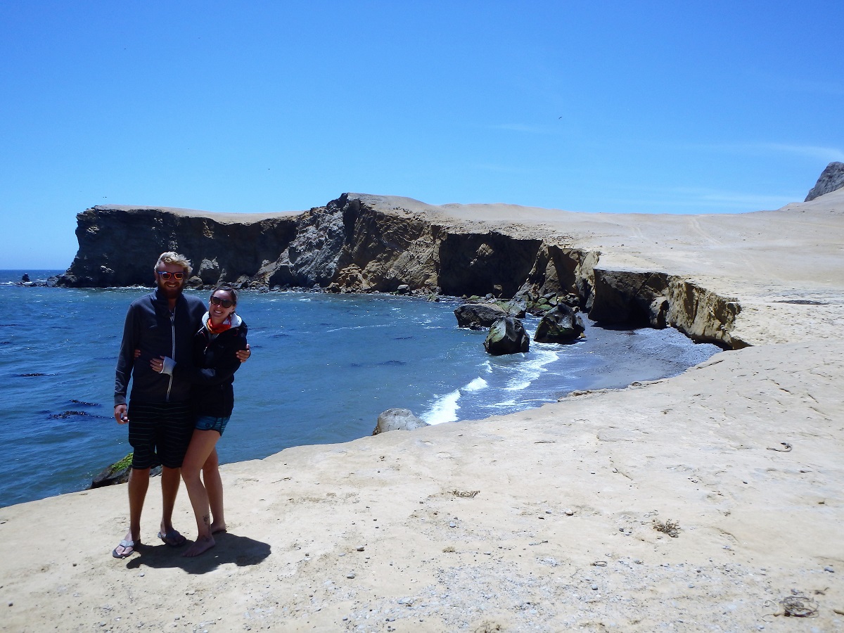 South America, Peru, Paracas, national park, desert, ocean,