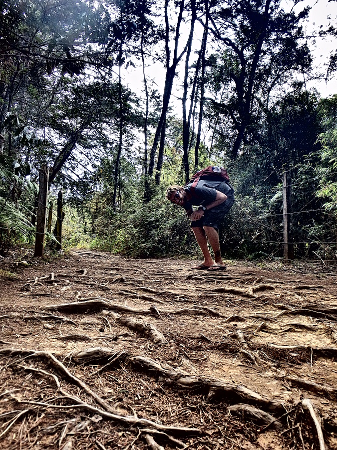 Rhys along the trail in Parque Arvi