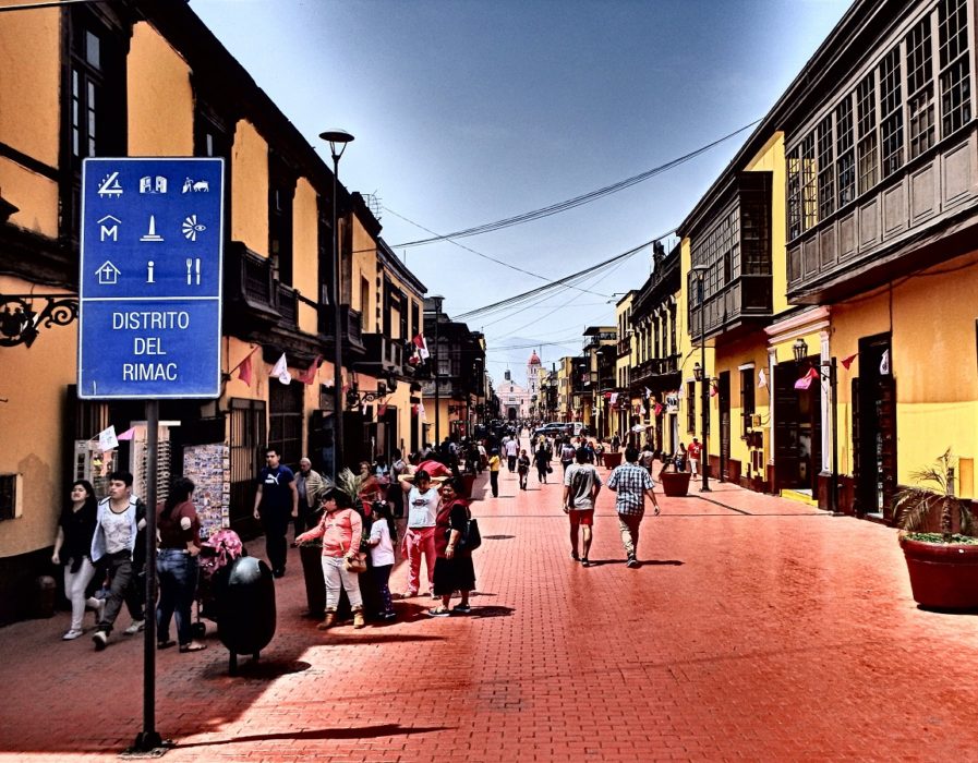 A snap of the vibrant-coloured street through Rimac