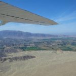 A shot out the plane over the desert