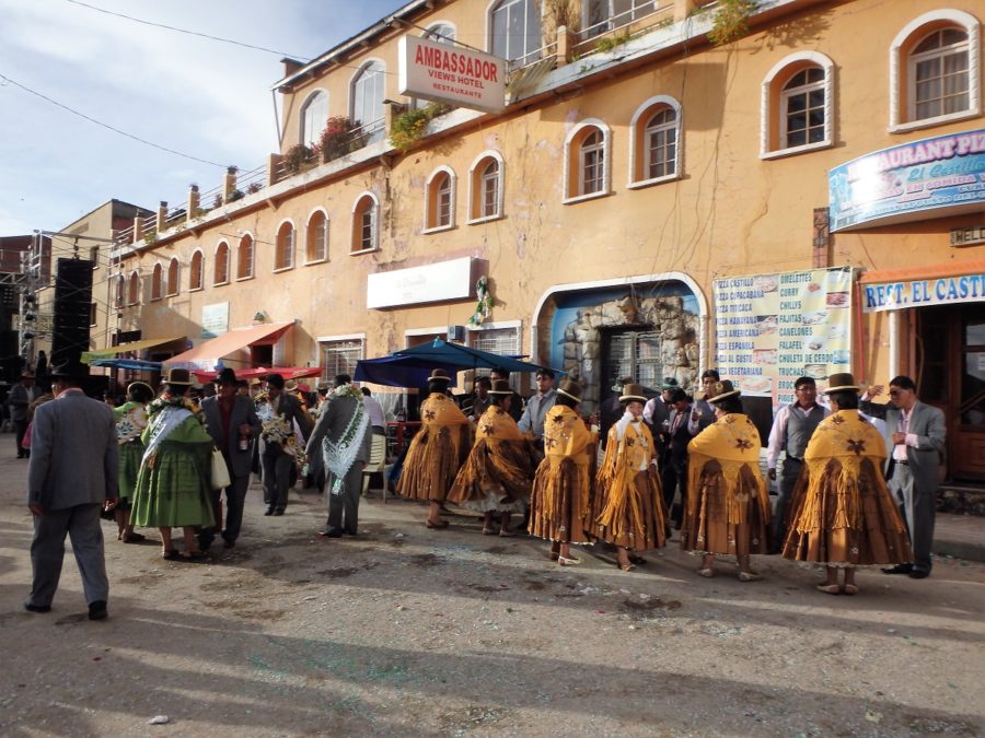 South America, Bolivia, Budget Travel, Backpacking, Jacks On a Journey, Wedding Party, Copacabana, Lake Titicaca, street festival