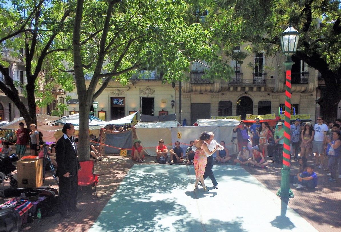 Argentina, South America, Buenos Aires, Tango, Street Dancing, San Telmo, Market,