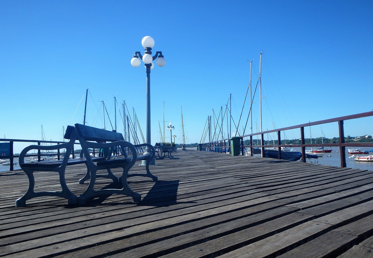 The pier in Colonia, Uruguay