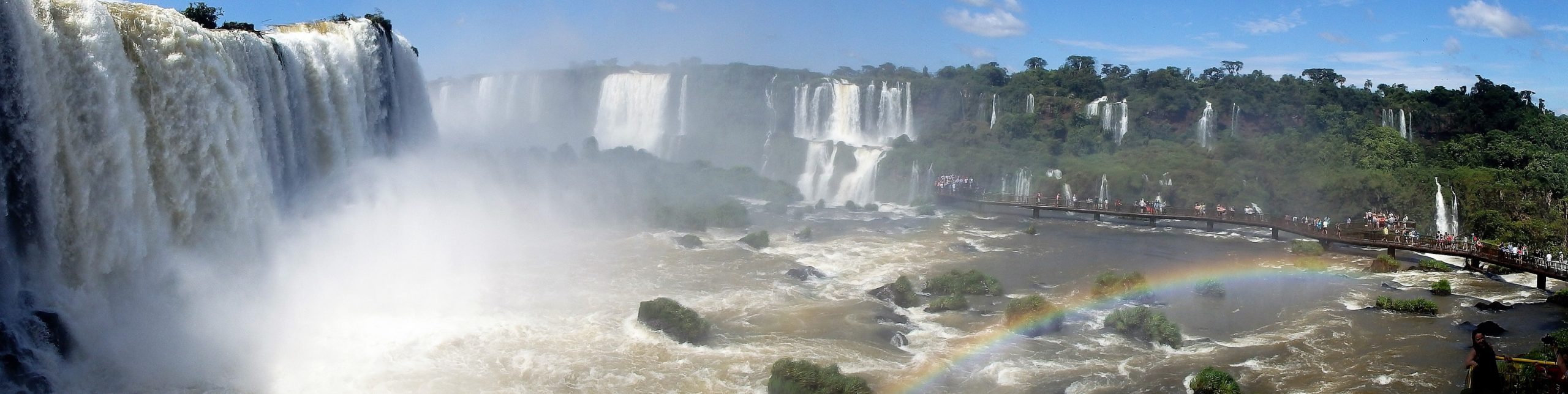 Iguazu Falls, South America, Argentina, Brazil, waterfalls, Biggest, Huge, Powerful, panorama