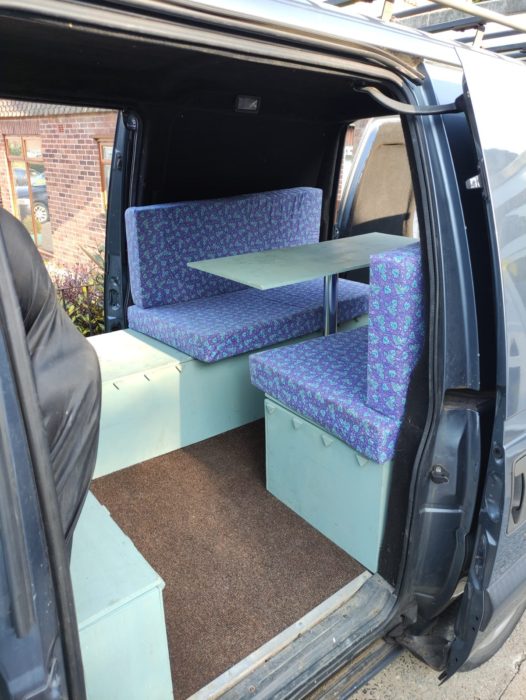 a glimpse at our new campervan's interior