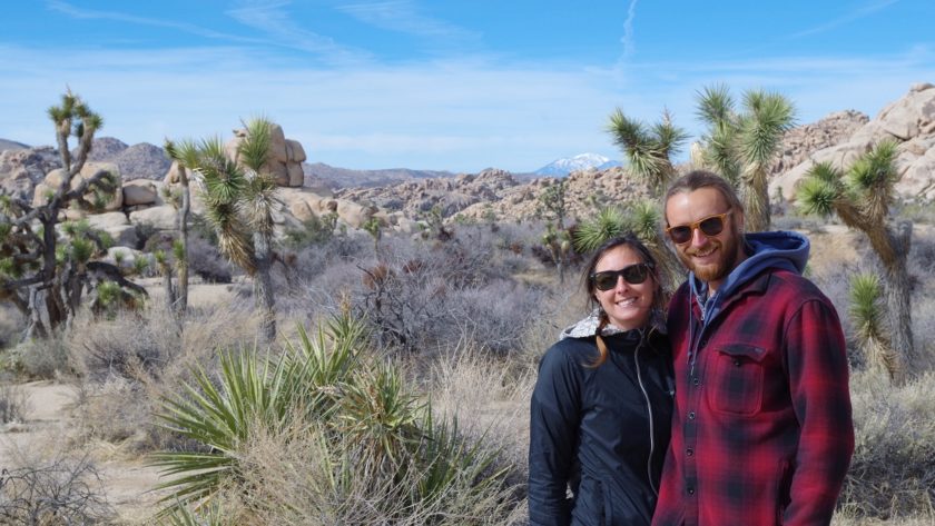 Rhys and I in Joshua Tree National Park, CA