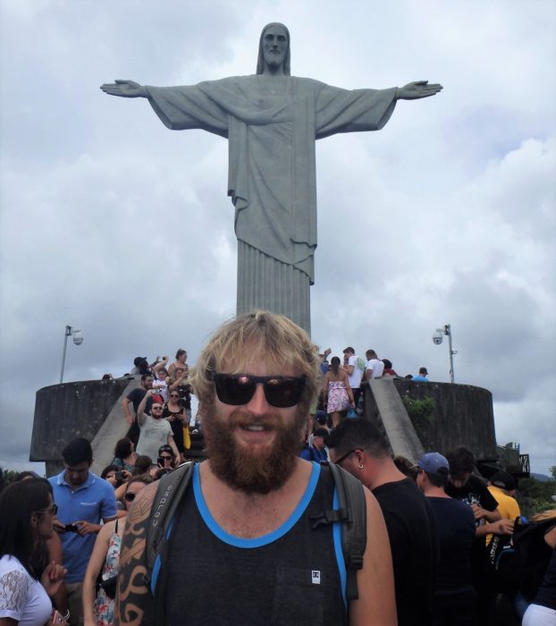 Peak season crowds at Christ the Redeemer