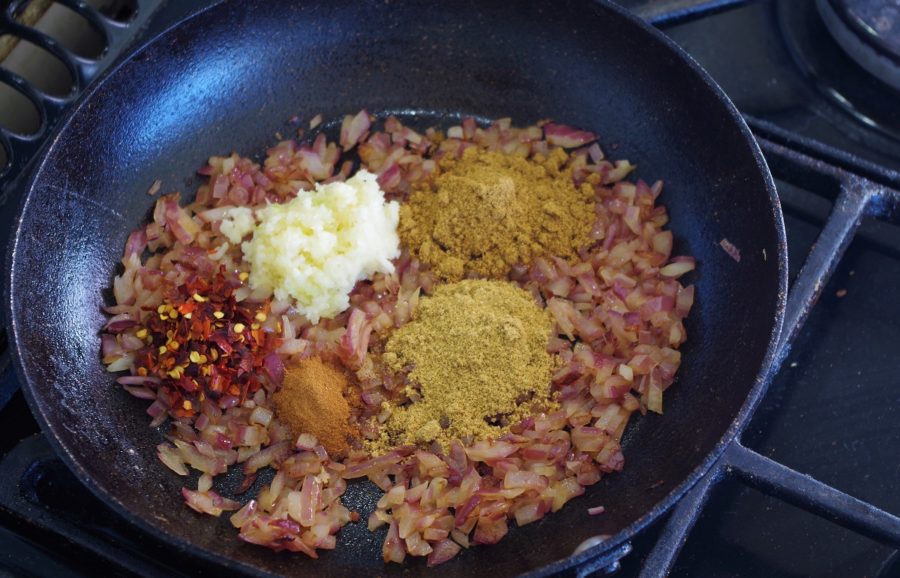 Spice mixture for vegan lentil koftas