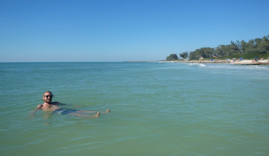 Relaxing at Bradenton Beach, Florida