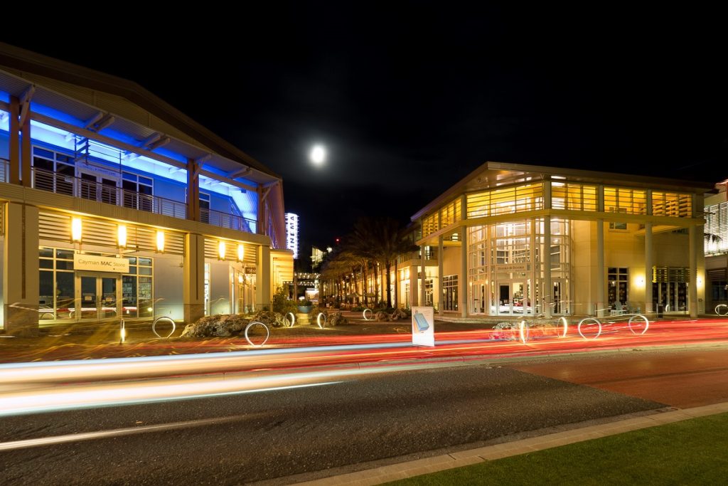 Camana Bay at Night on Grand Cayman